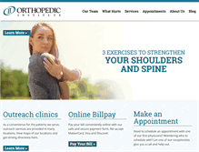 Tablet Screenshot of orthopedicinstitutesf.com